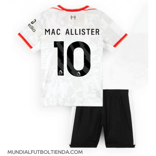 Camiseta Liverpool Alexis Mac Allister #10 Tercera Equipación Replica 2024-25 para niños mangas cortas (+ Pantalones cortos)